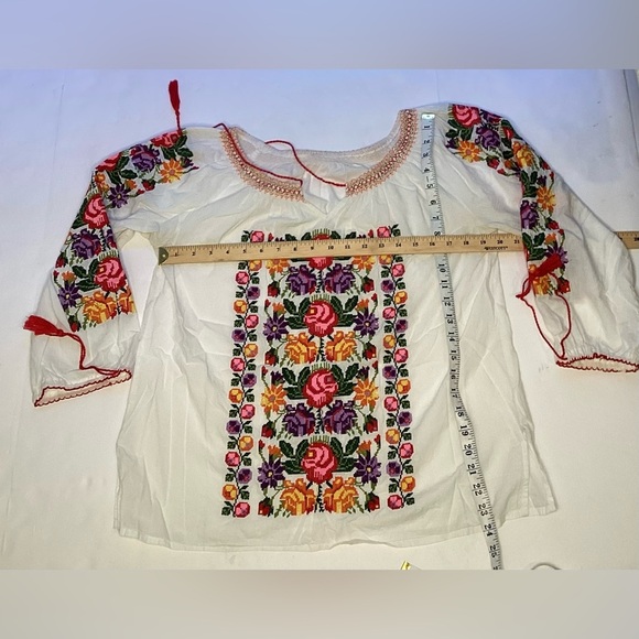 embroidered boho cotton top - Picture 5 of 8